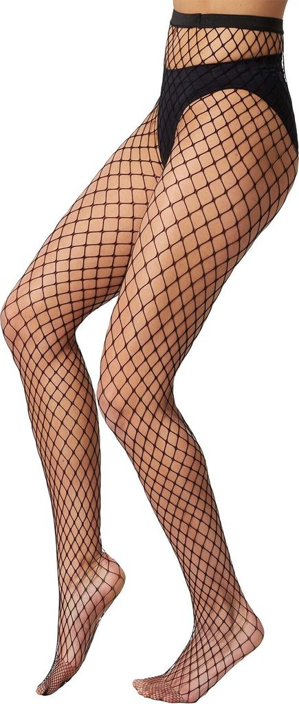 Netzstrumpfhose mit mittleren Maschen - schwarz