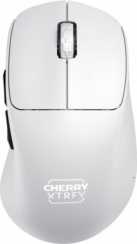 CHERRY Xtrfy M64 - Maus - ergonomisch - optisch - 5 Tasten - kabellos - 2.4 GHz - kabelloser Empfänger (USB) - Schwarz