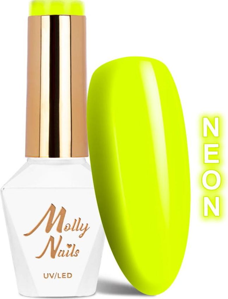 Molly Nails Neons Lemon HEMA/Di-HEMA-freier Hybrid-Nagellack, 8 g, Nr. 70
