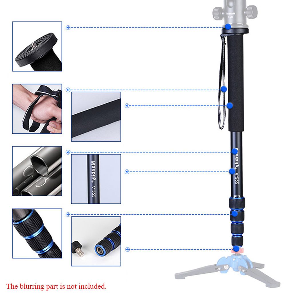 Teleskop verstellbar Portable Aluminiumlegierung Fotografie Produktbild 2