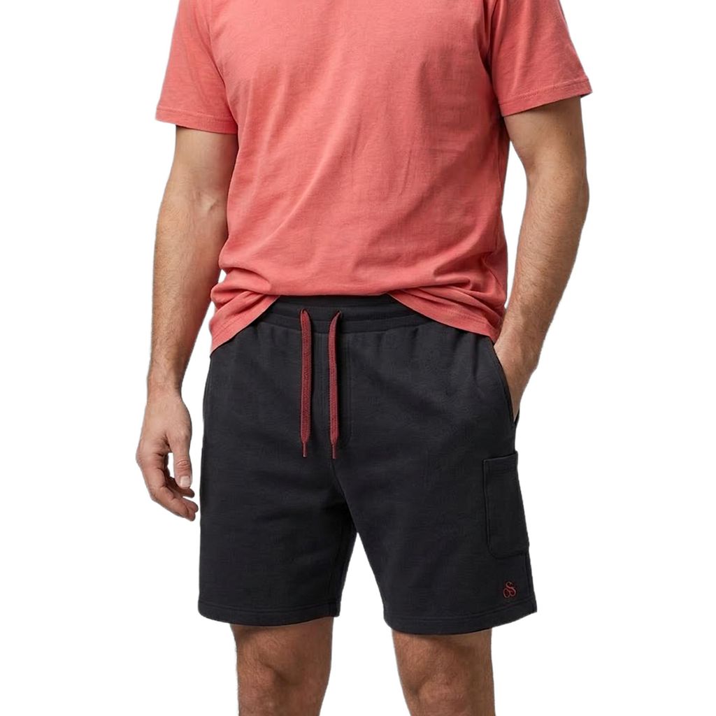 Scotch & Soda Herren Shorts Gr.XL anthrazit-rot
