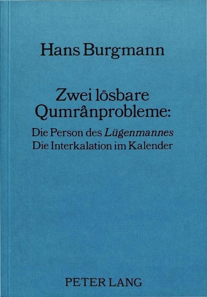 Zwei lösbare Qumrânprobleme: