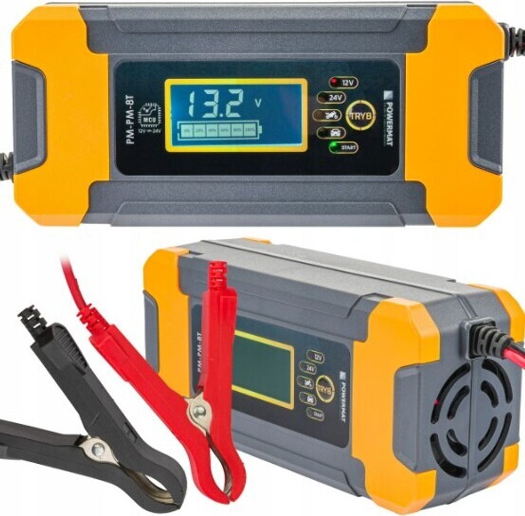 Batterieladegerät 12V/24V, KFZ Ladegerät Auto Intelligentes Produktbild 1