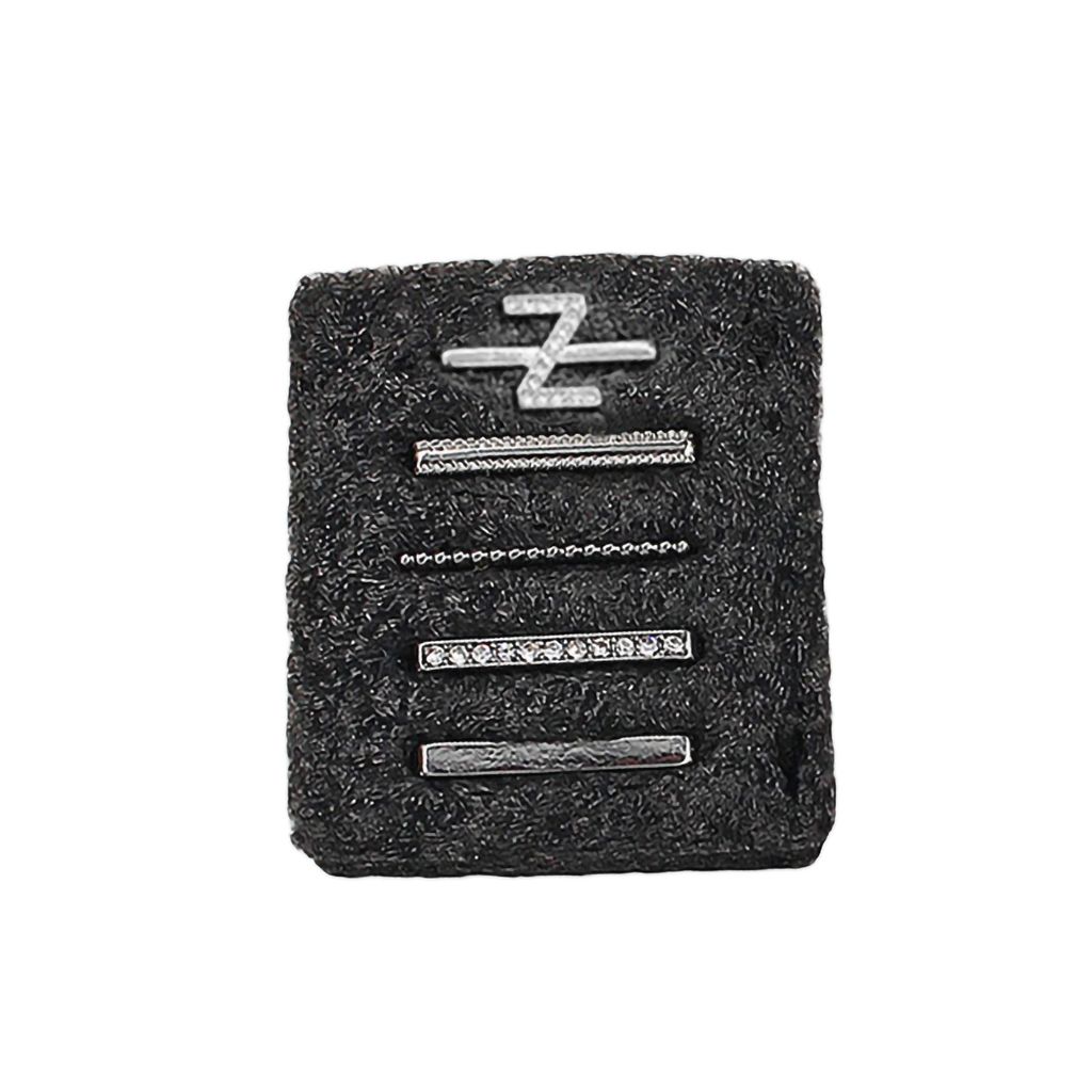 5 Teile/satz Uhr Band Schleife Multi-stil Poliert Charme Legierung Strass Mode Brief Uhr Armband Verschluss Ring Uhr Zubehör-Silber Z