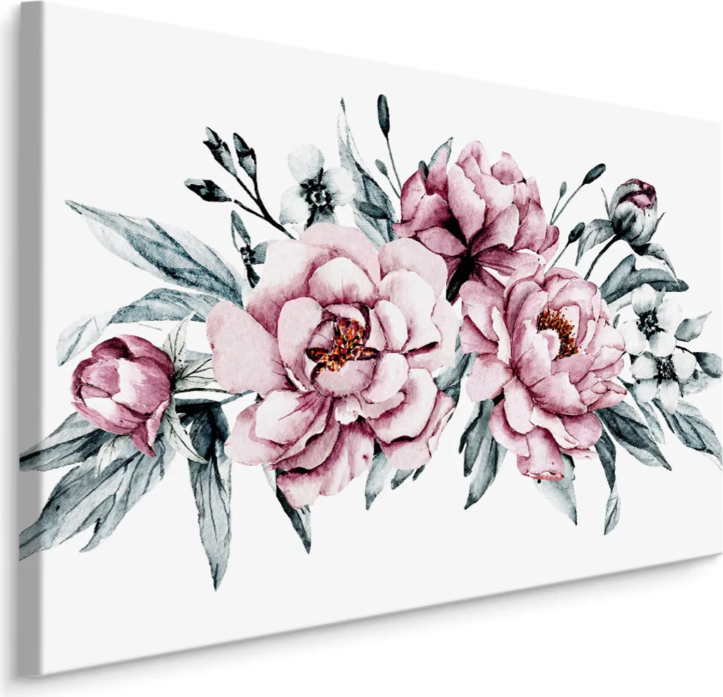 Stampa d'Arte su Tela 100x70 cm XXL - Carta da Parati Bouquet Fiori