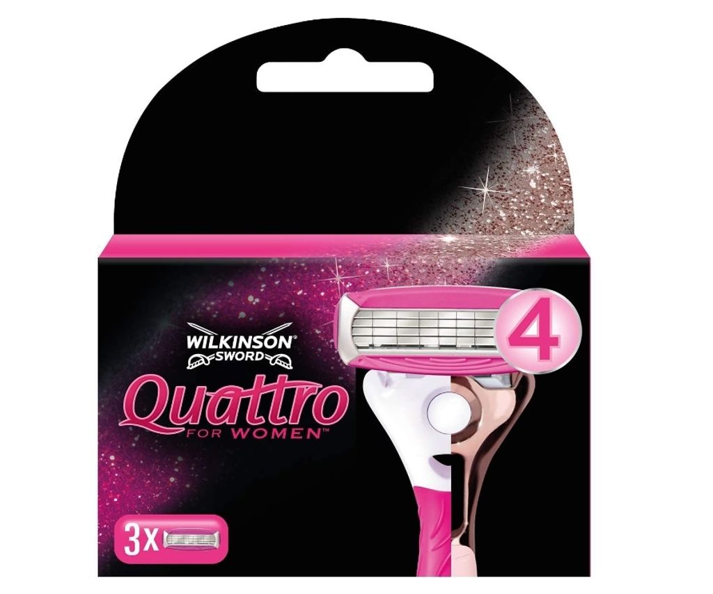 Wilkinson Quattro pro Ženy - Vyměnitelné Vložky, 3 ks Obrázek produktu 