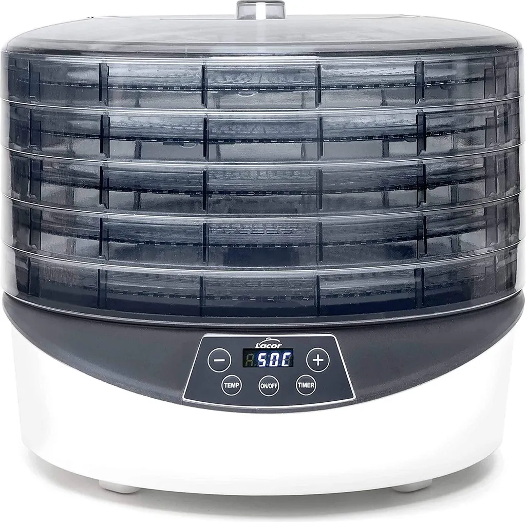 Terra Noir et Blanc Déshydrateur Alimentaire à Rotation 5 Plateaux