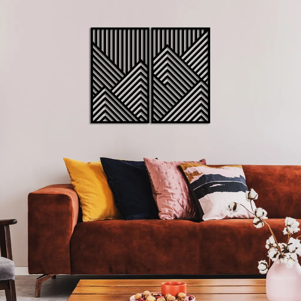 Déco Murale Métal Noir Vertical Limit Idéale pour Bureau ou Chambre