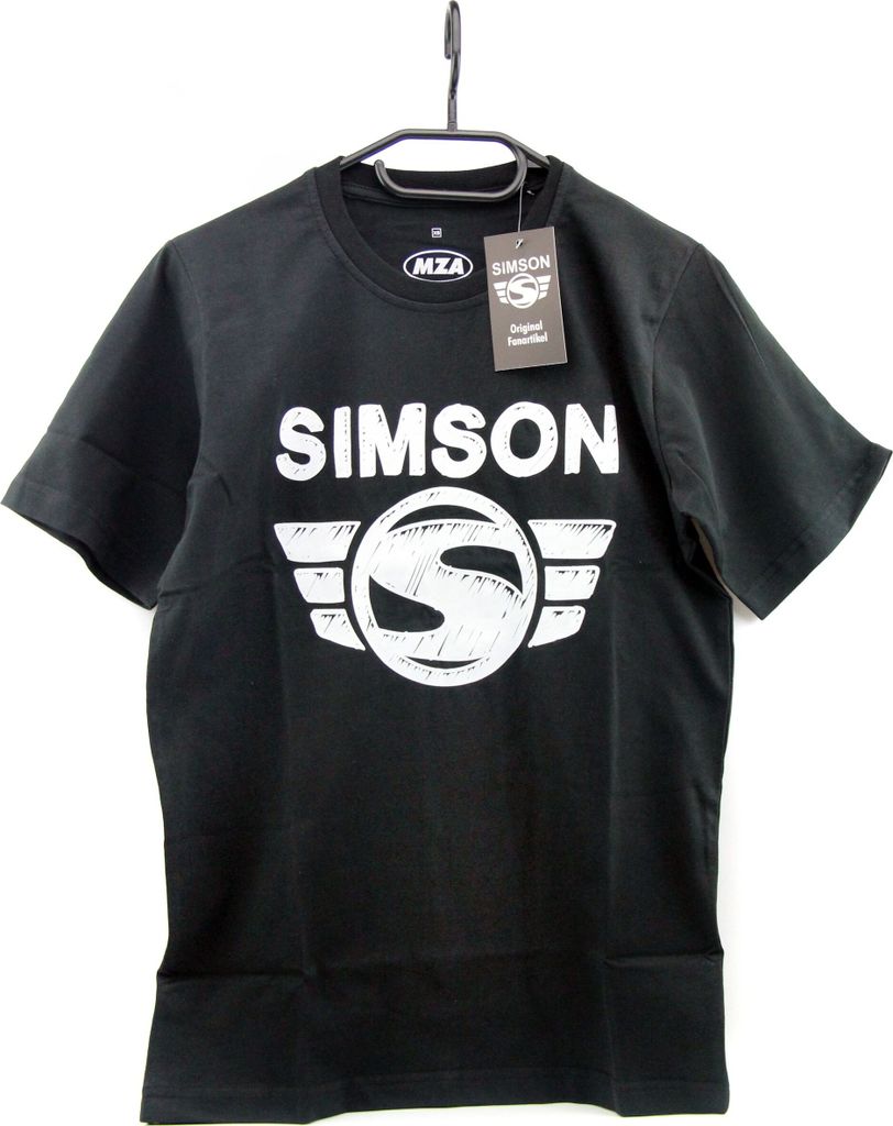 Simson T-Shirt, Shirt in Schwarz 'Simson Logo ' aus 100% Baumwolle, Größe:XXXL