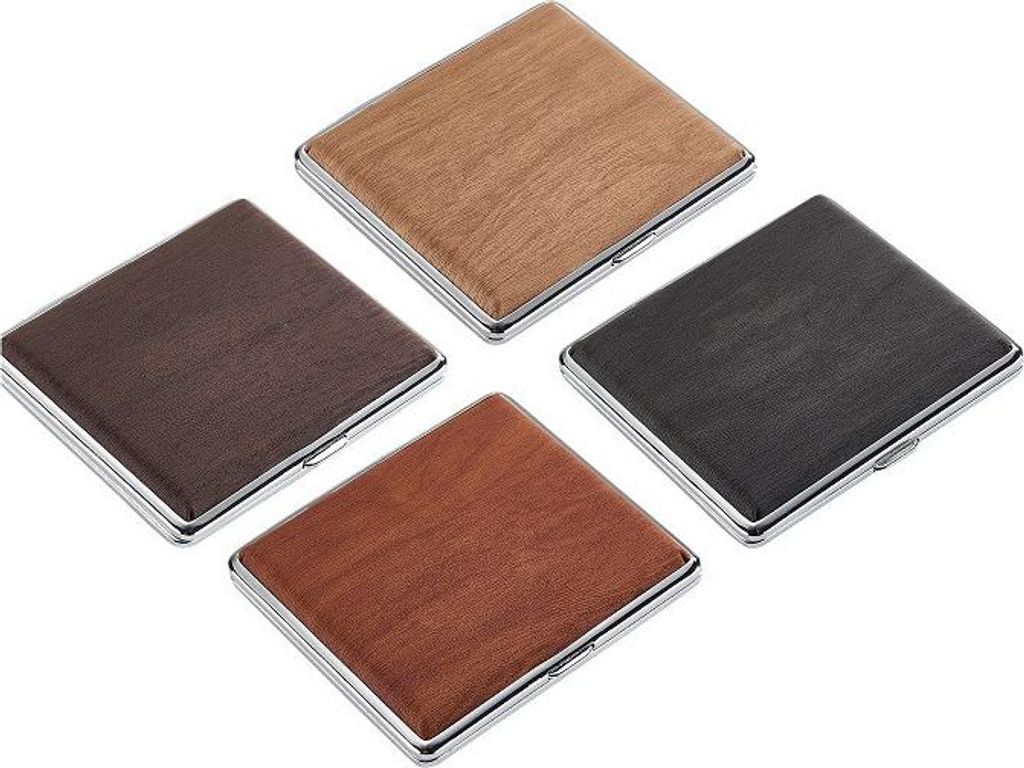 Zigarettenetui aus Holz, gemischte Farben