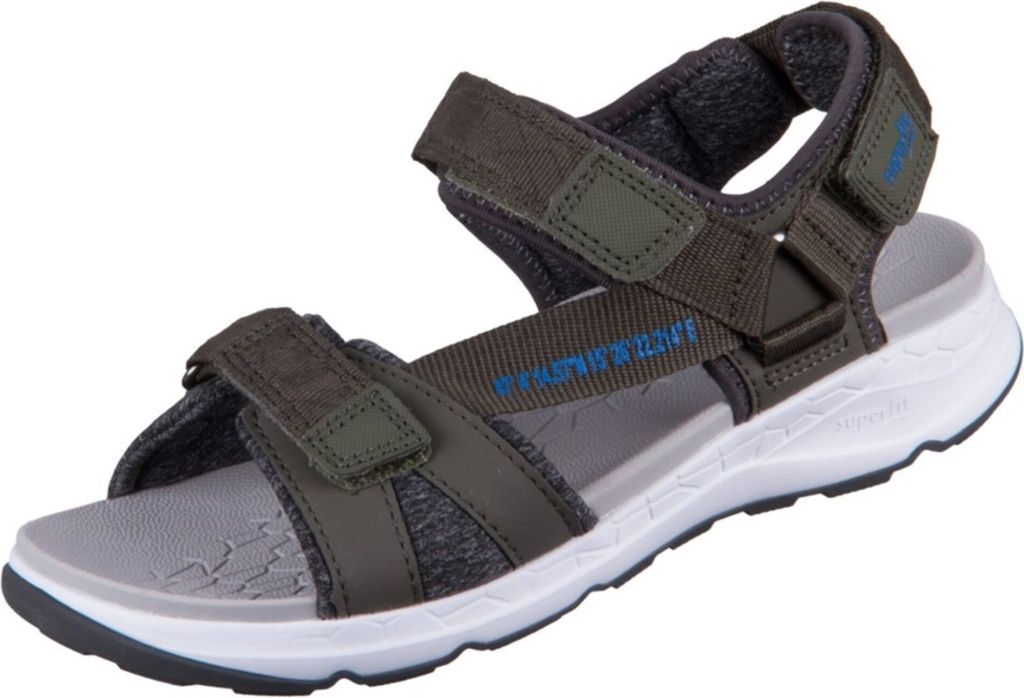 Superfit CRISS CROSS Sandalen Kinder dunkelgrün 34