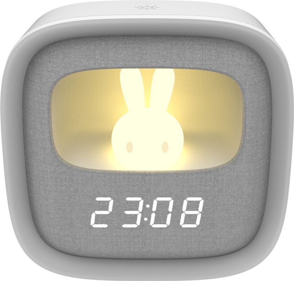 LED stolná nočná lampa BUNNY 2, bielo-sivá, 1,2 W, teplá Obrázok produktu 