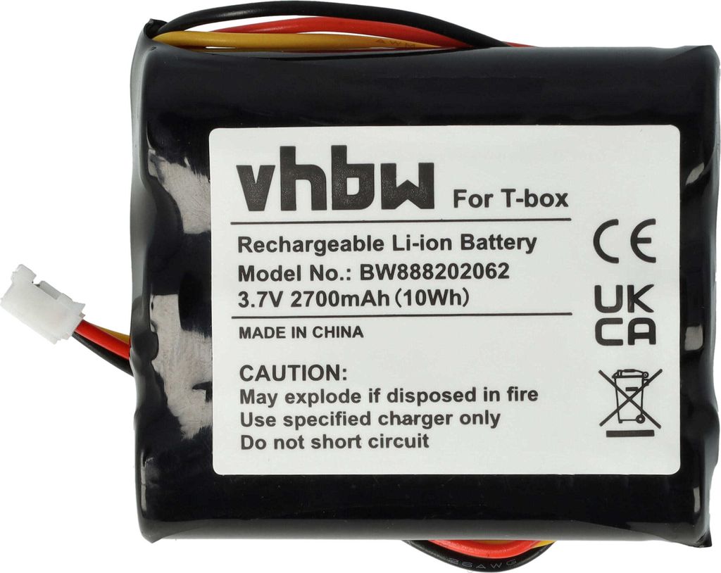 vhbw Akku Ersatz für tonies 50AA5S für Hörspielbox (2700 mAh, 3,7 V, Li-Ion)
