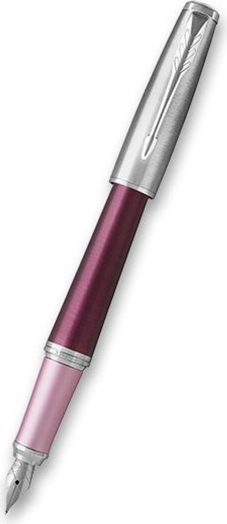 Parker Urban, Violett, Kartuschenfüllsystem, Blau, Aluminium, Messing, Chrom, Rundspitze, Edelstahl