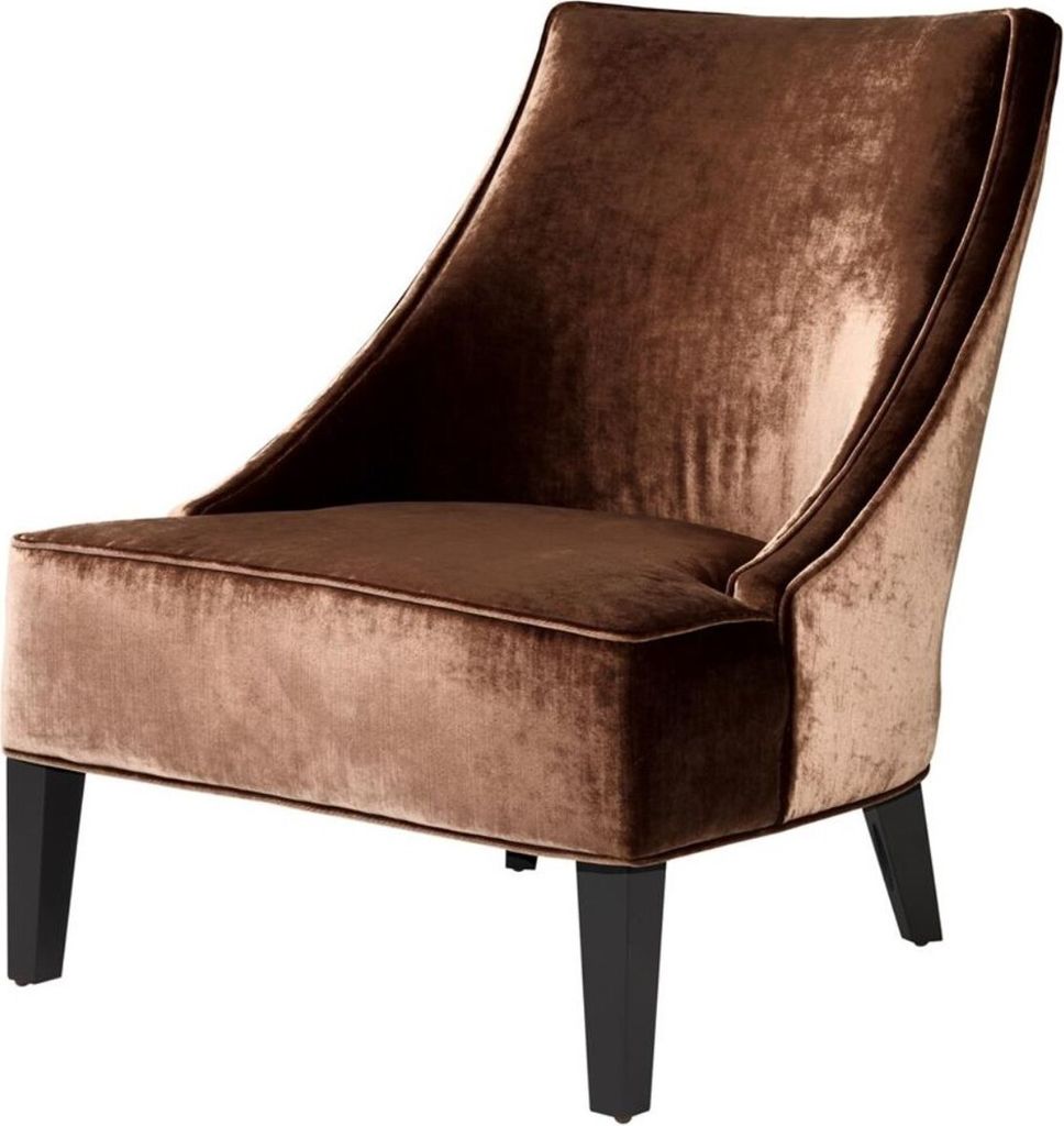 Casa Padrino Luxus Sessel Ägäisches Orange / Schwarz 70 x 88 x H. 85 cm - Hotel Möbel