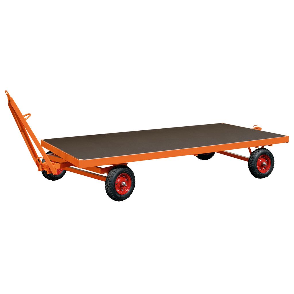 VARIOfit Industrieanhänger mit 1-Achs Drehschemellenkung und Vollgummibereifung, 5000kg Traglast 3000x1500x530mm