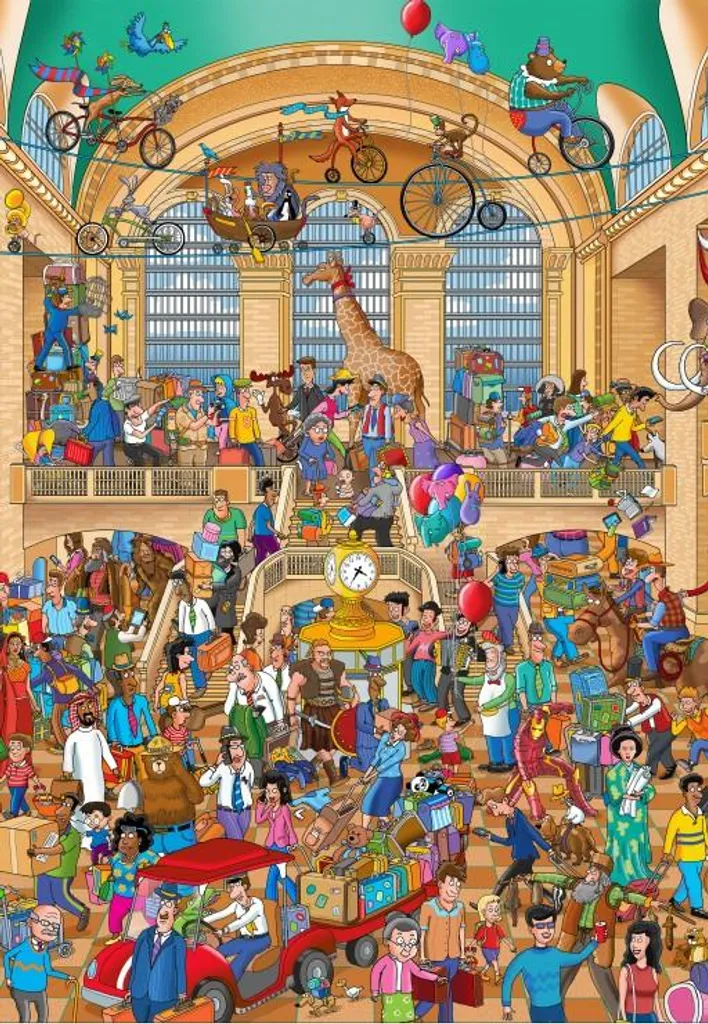 Puzzle Grafika 1000 pièces Grand Central - Couleurs Vives et Finition