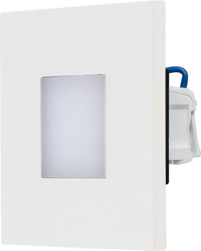 Éclairage de balisage escalier LED 3000K IP44 EVN LQ41802W Blanc