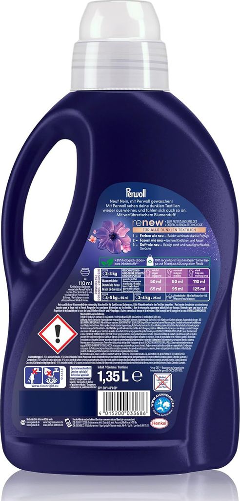 Perwoll Black Waschmittel Blütenmeer renew 27 WL 1350ml