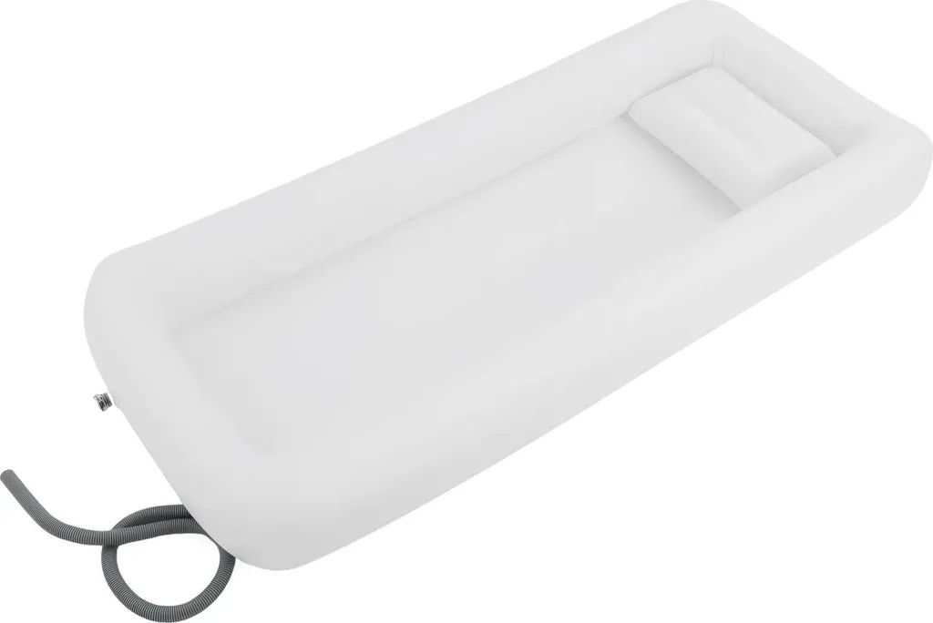 Baignoire gonflable PVC 195x90 cm avec pompe électrique et kit douche