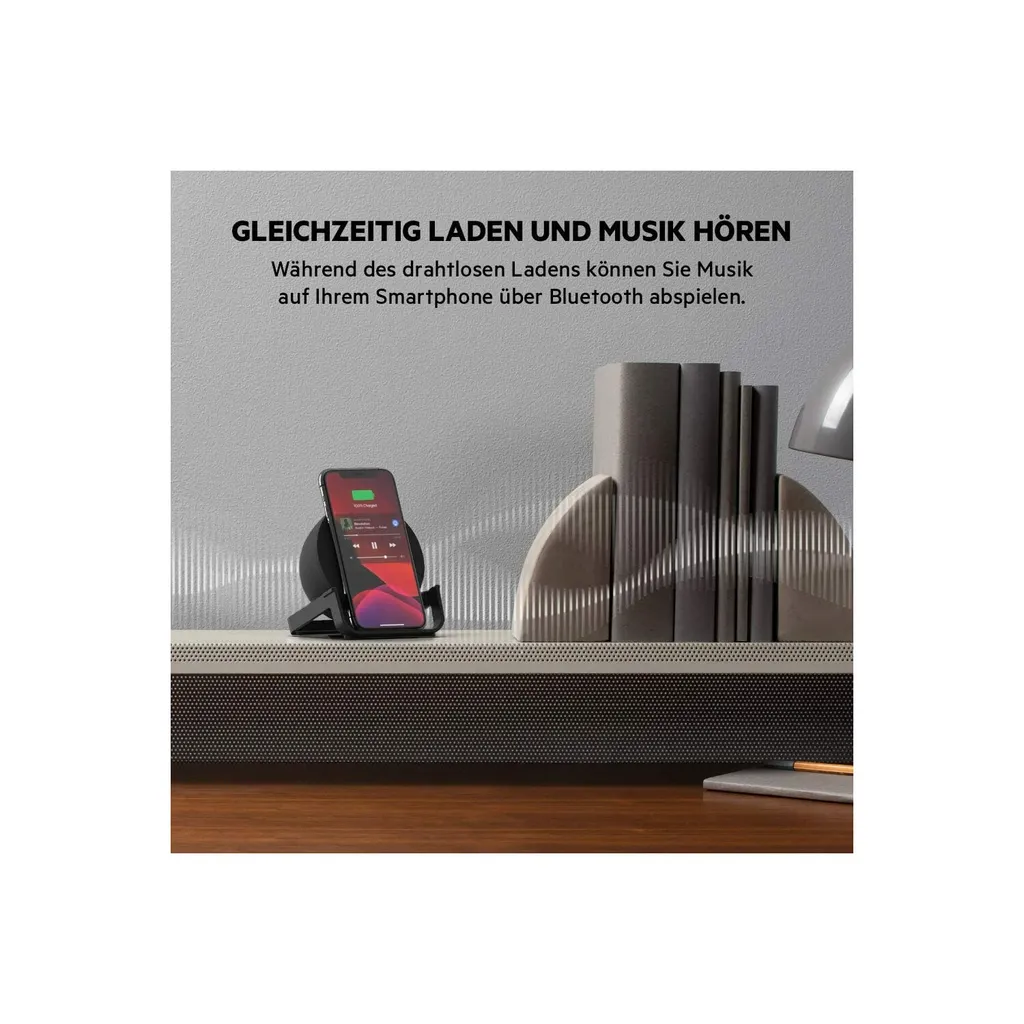 Belkin BoostCharge 10W Chargeur Rapide et Enceinte Bluetooth Intégrée