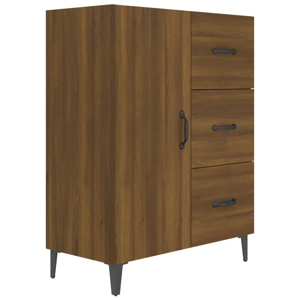 SYFAX™ Credenza Rovere Marrone 69,5x34x90 cm in Legno Multistrato
