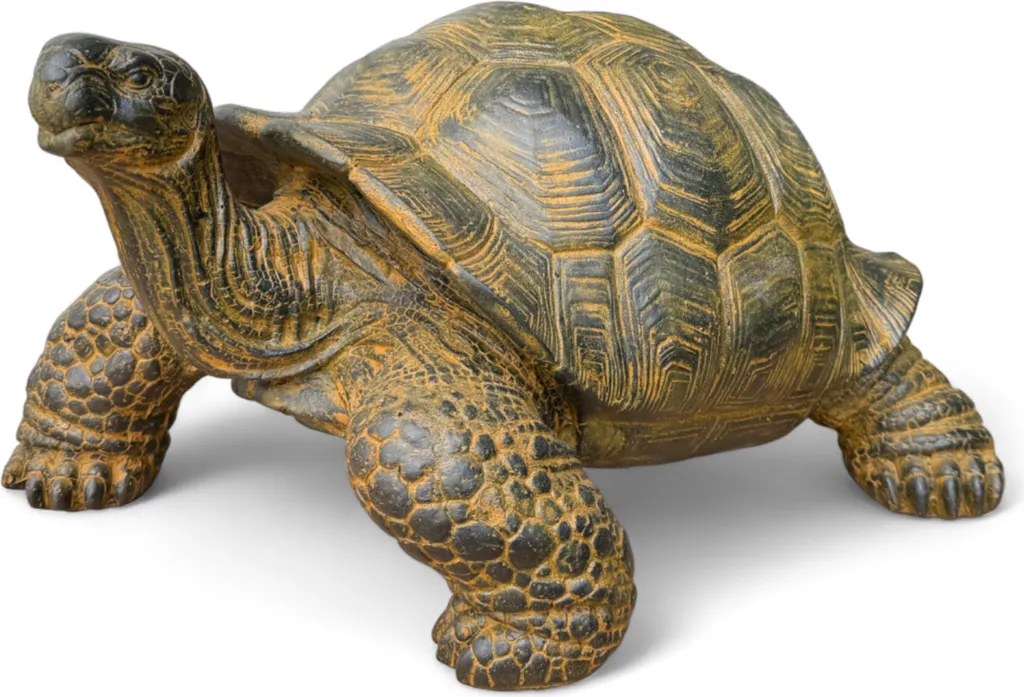 Tortue décorative en béton de fibre de verre 32 cm haute résistance gel