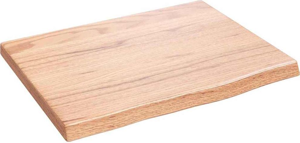 vidaXL Nástenná polica svetlo hnedá 40x30x2 cm Dubový masív Obrázok produktu 