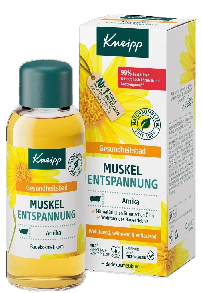 Huile de bain Kneipp pour la relaxation musculaire à Image du produit 