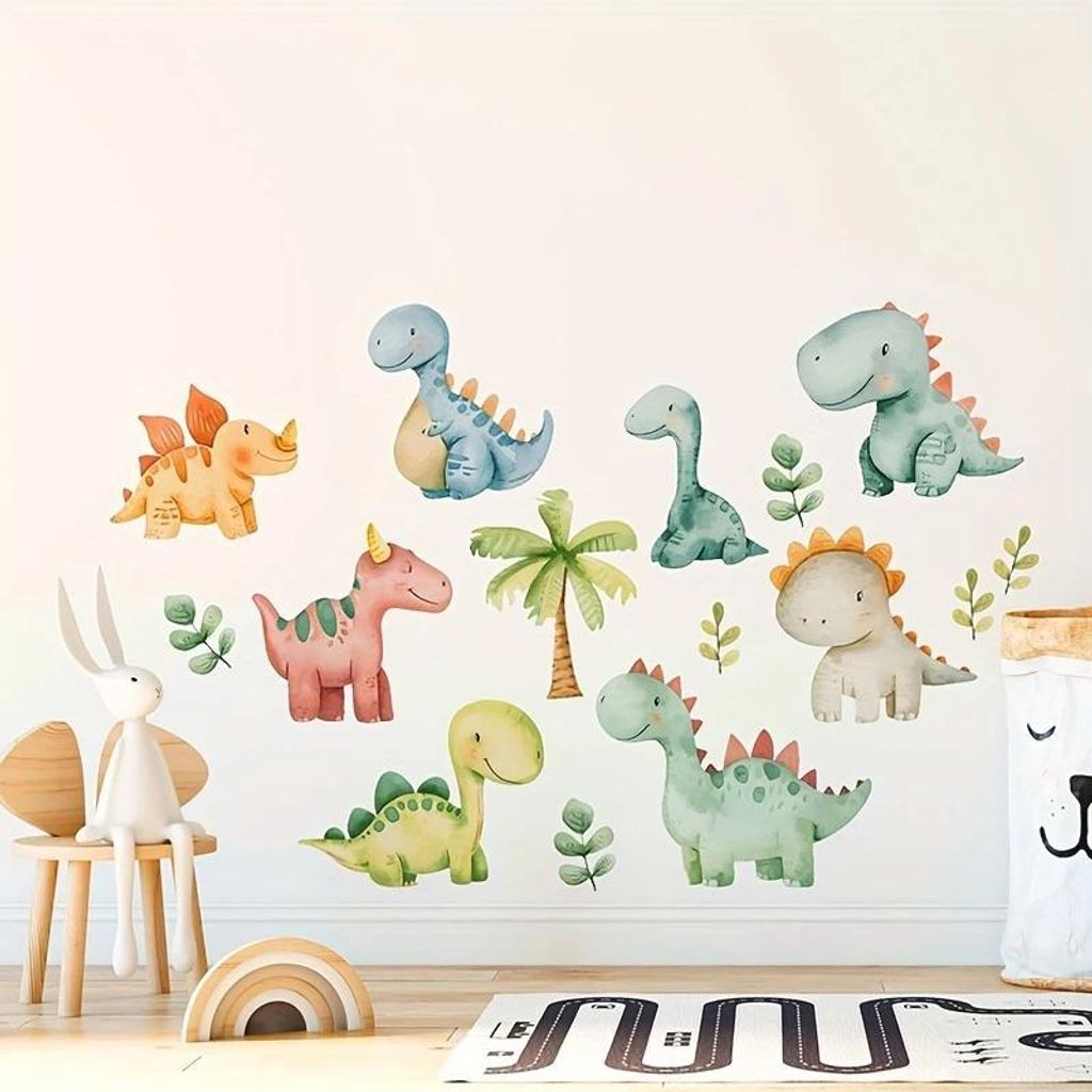 Dinosaurier Wandaufkleber – Selbstklebende Wanddeko für Produktbild 