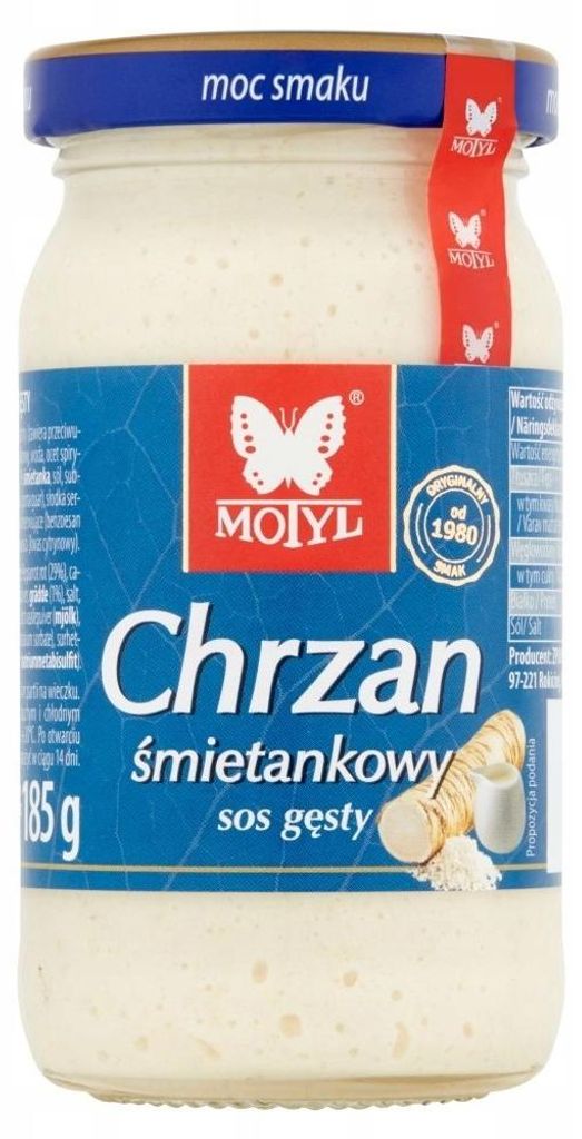 Chrzan Śmietankowy Motyl 185 g Zdjęcie produktu 