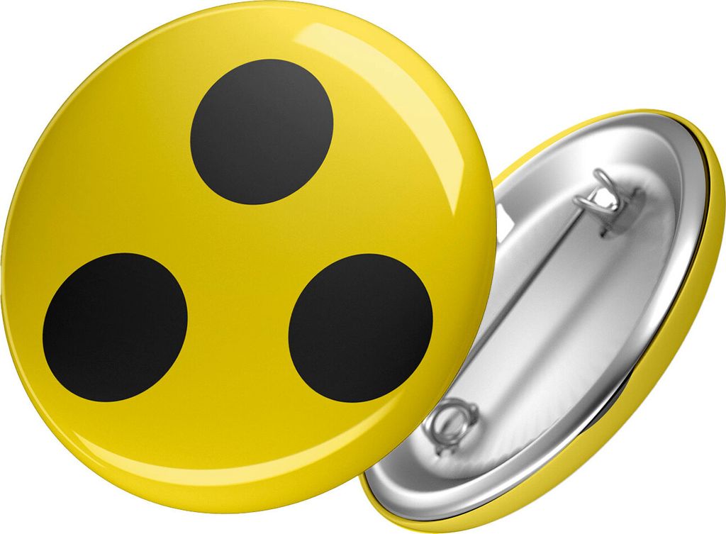 Huuraa Button Blindenplakette Geschenk 10 x Anstecker Pin Größe 59mm Blindenplakette Präsent