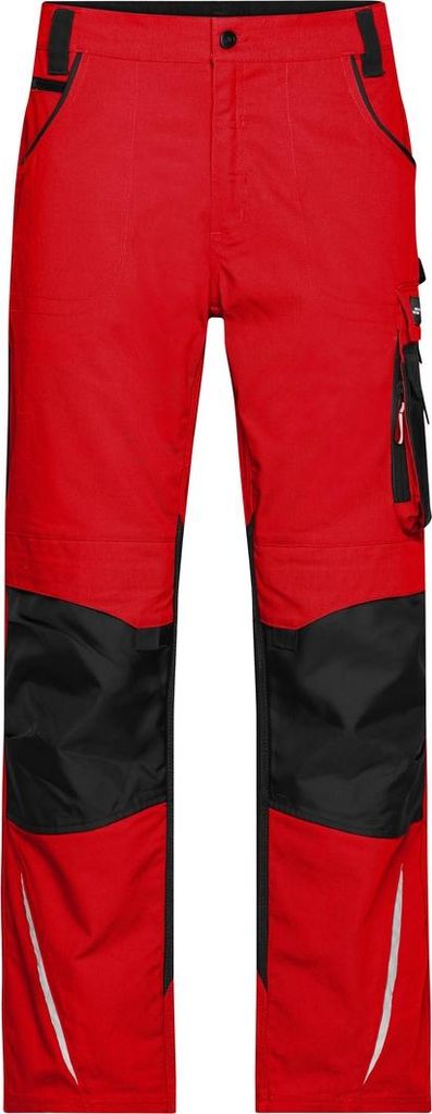James & Nicholson Arbeitsbundhose JN832 Gr. 50 red/black
