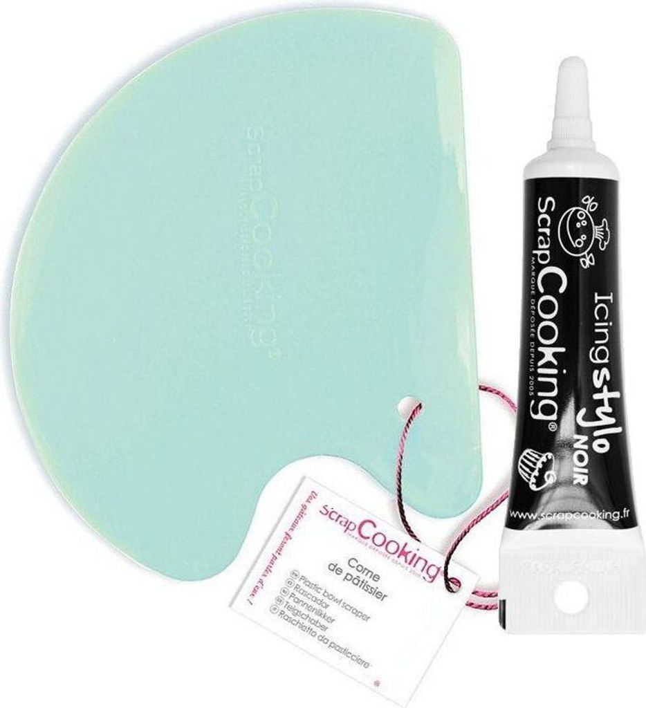 Teigschaber + Icing schwarzen Stift