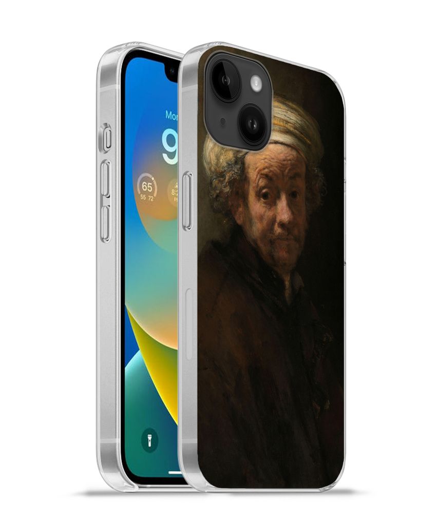 MuchoWow Handyhülle Schutzhülle Hülle für Apple iPhone 14 Plus - Soft case Selbstbildnis als Apostel Paulus - Gemälde von Rembrandt van Rijn...