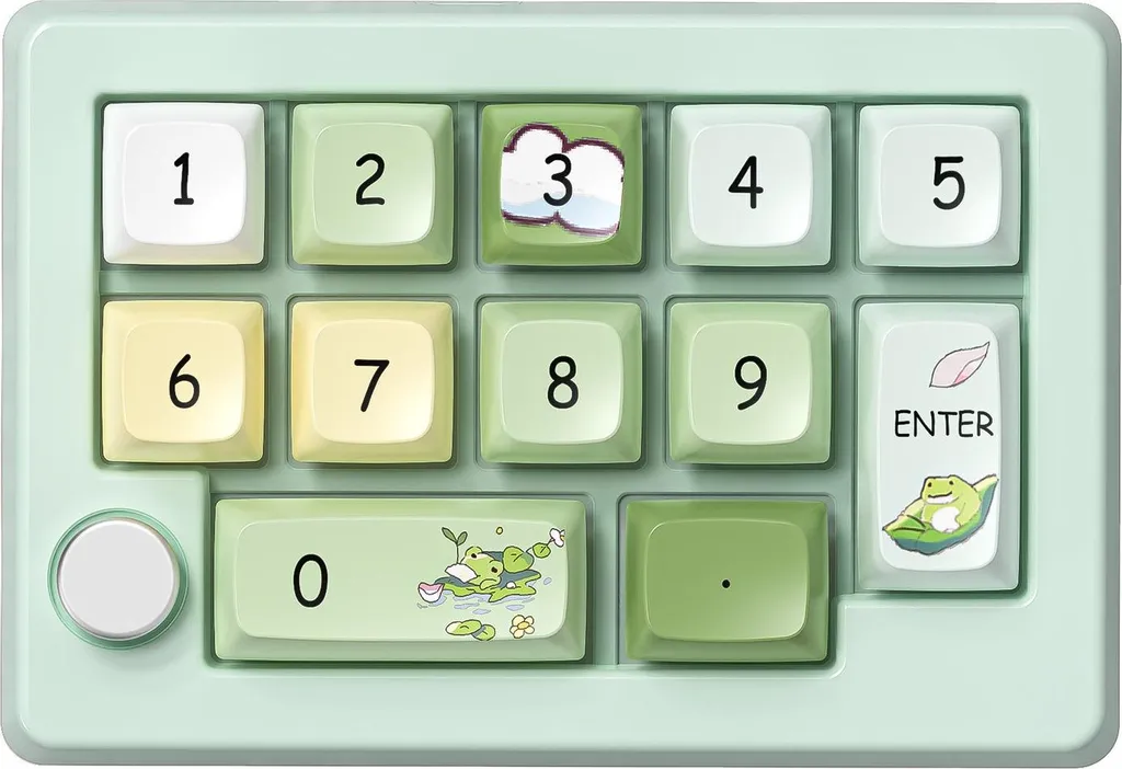Clavier de jeu mécanique RGB INF sans fil en ABS de 12,5cm Vert