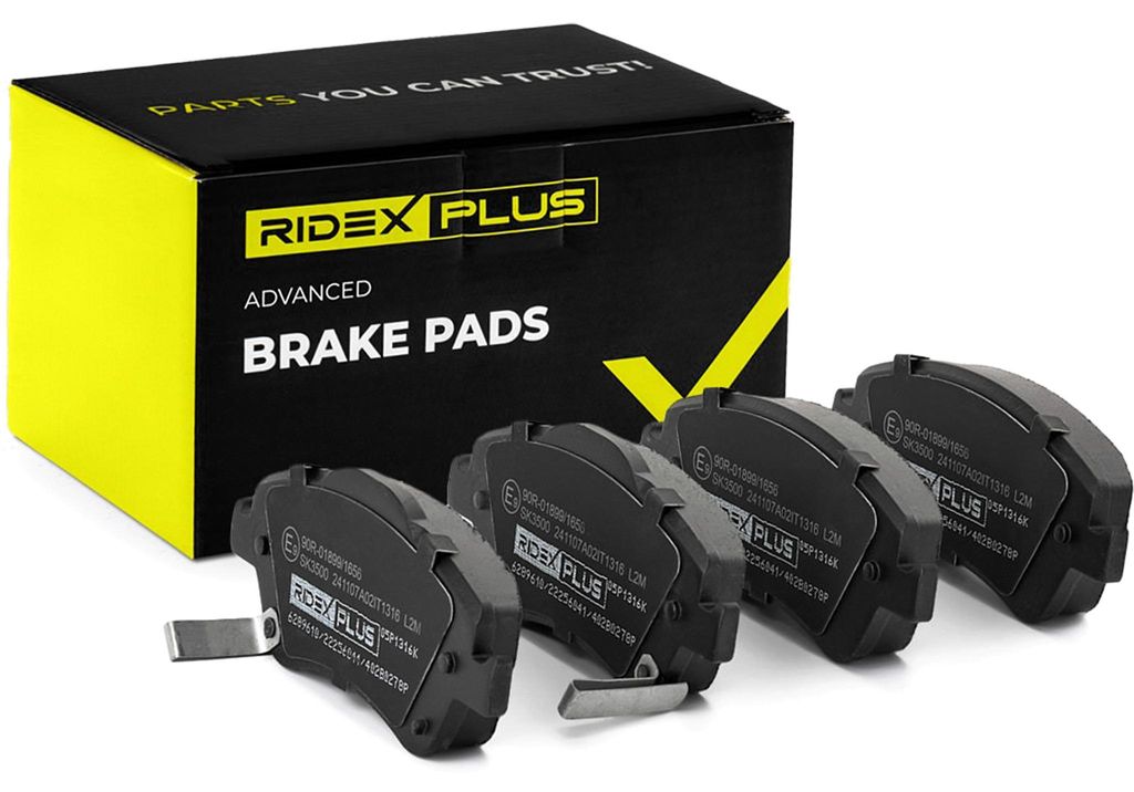 RIDEX PLUS Bremsbeläge Satz Vorne Bremsklötze für TOYOTA AURIS (NRE15, ZZE15, ADE15, ZRE15, NDE15) 402B0278P