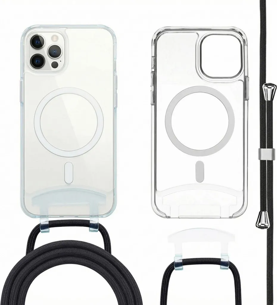Cover iPhone 12 Pro Max imoshion MagSafe con Cordino da Viaggio