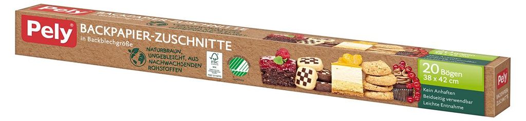 Papier do pieczenia Pely w blasze do pieczenia o wymiarach Zdjęcie produktu 