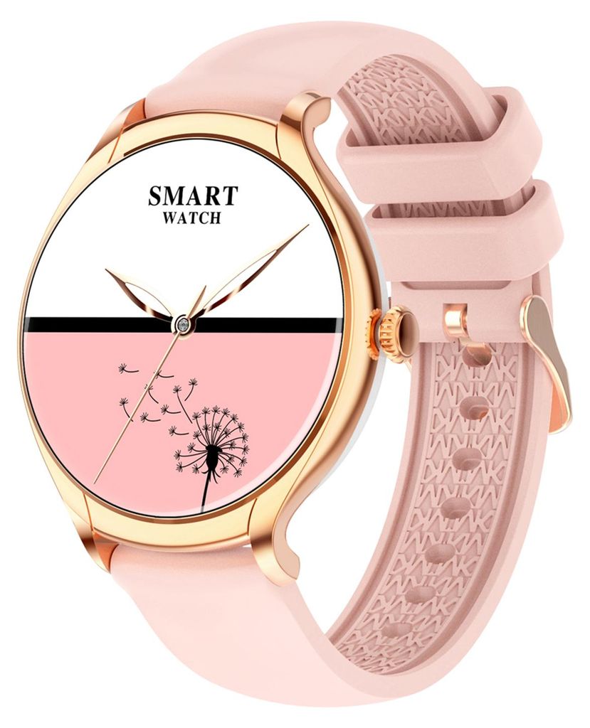 KT67 Smart-Sportuhr fuer Damen, 1,39 Zoll, 360 x 360 TFT-Voll-Touchscreen, BT-Anruf, Fitness-/Gesundheitsueberwachung, Menstruationszyklus-Erinneru...