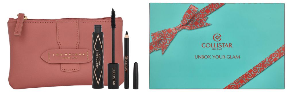 Collistar Impeccabile Set Mascara Impeccabile 14 ml/Mini Eye Pencil 0,8 g/Pouch 14,8 ml