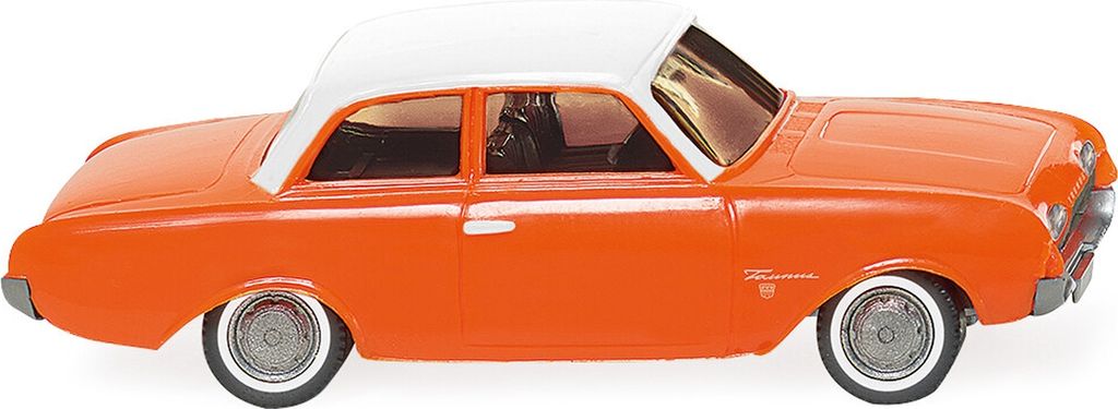 FORD 17M Orange mit weißem Dach, WIK020001, Maßstab1/87, WIKING