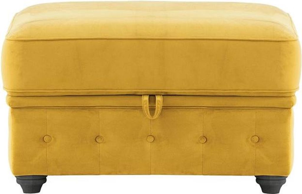 Chesterfield Borneo Aufbewahrungshocker-Velluto 8-black