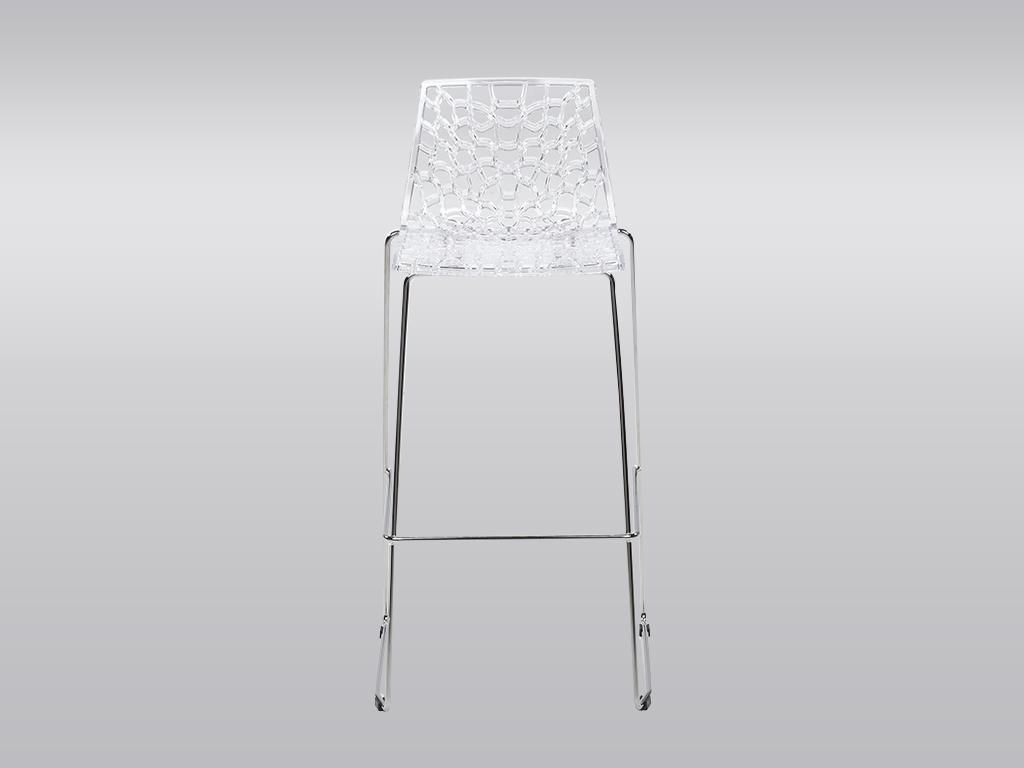 Grand Soleil Küchenbarhocker 74 cm design Spider Slitta - Transparent