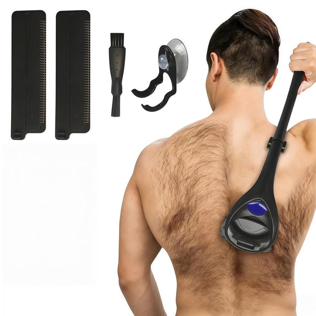 Herren-Rückenhaartrimmer-Set, nass-trocken, effektive Produktbild 