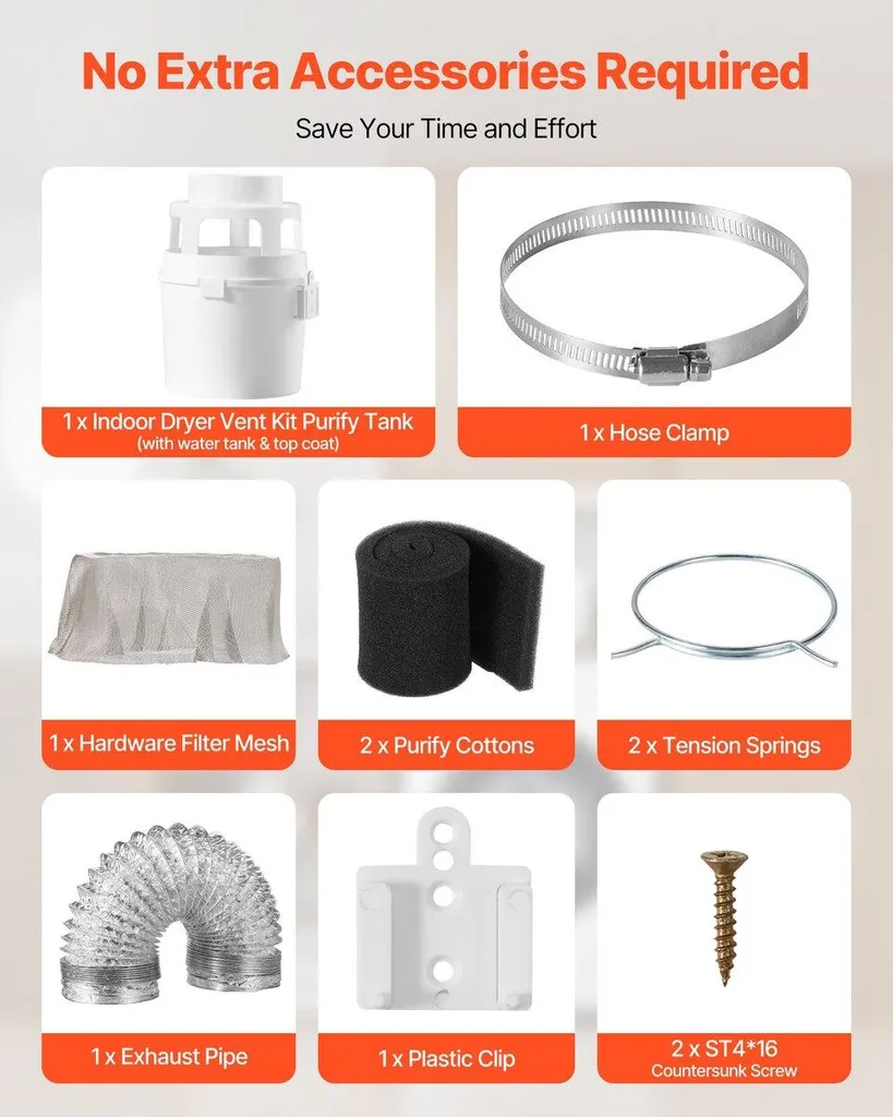 Solution évacuation sèche-linge sans sortie murale - Kit complet