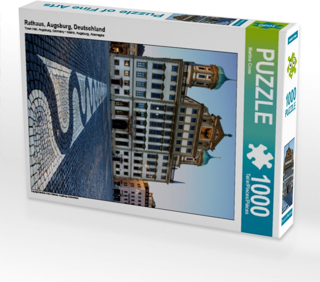 Calvendo Rathaus, Augsburg, Deutschland 1000 Teile Puzzle hoch 480x640mm, Cross Martina; 7295452