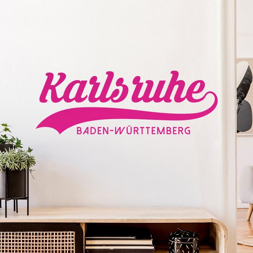 Karlsruhe Baden-Württemberg Wandtattoo Wandaufkleber Wall Sticker - Dekoration, Küche, Wohnzimmer, Schlafzimmer, Badezimmer