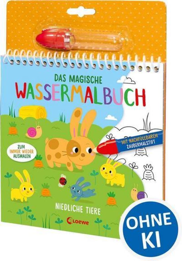 Das magische Wassermalbuch - Niedliche Tiere Produktbild 