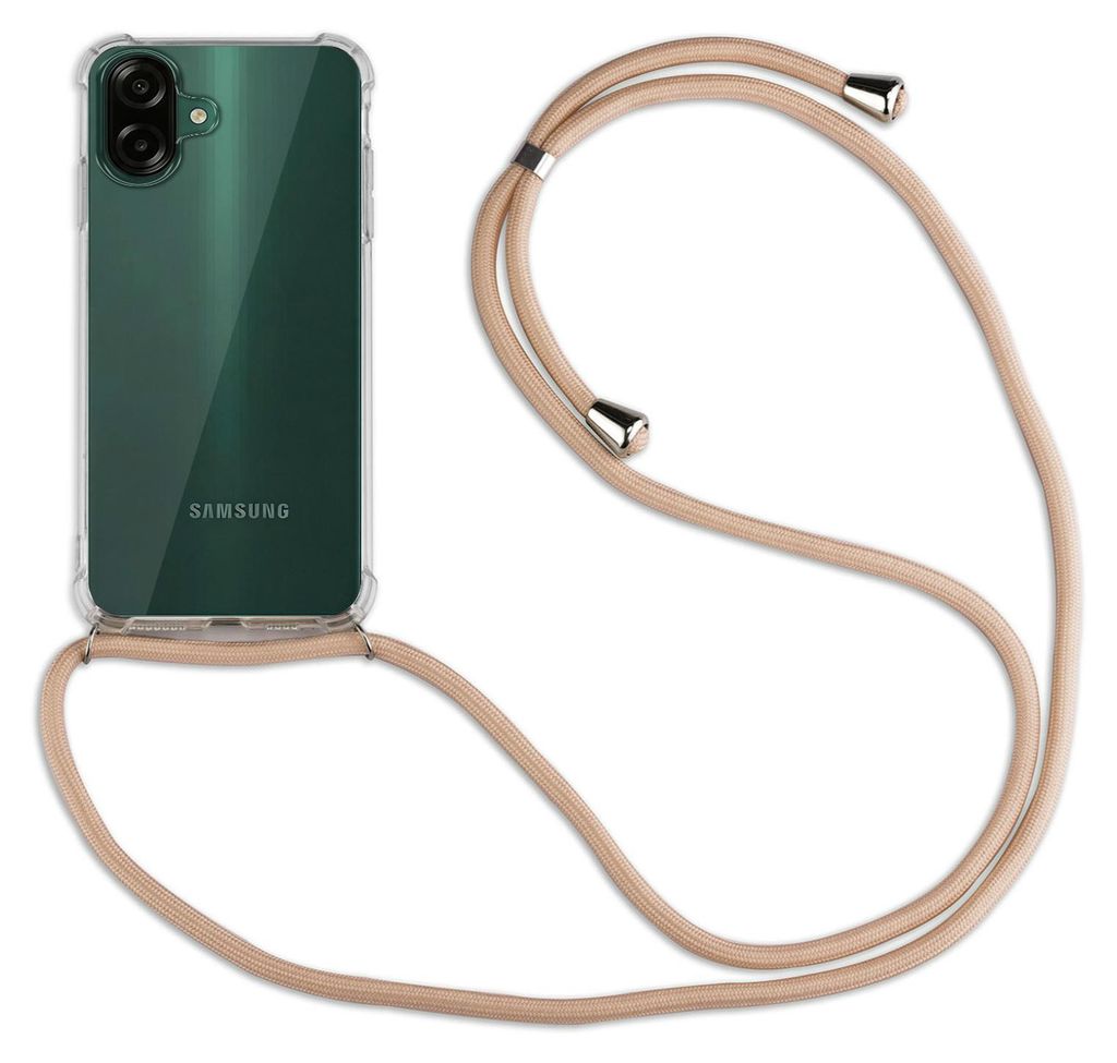 Betterfon Handykette für Samsung Galaxy A07 Hülle mit Kordel zum Umhängen Beige